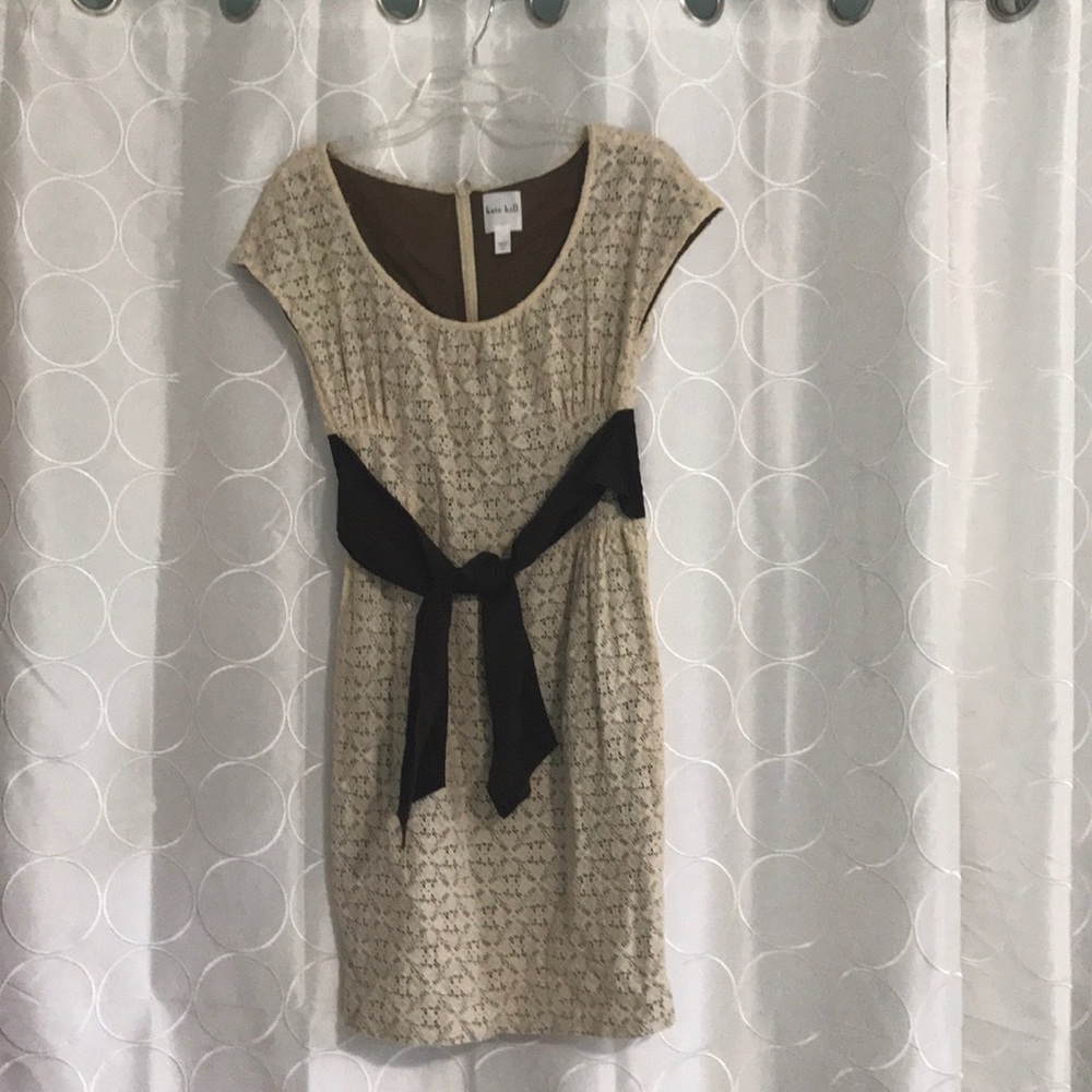 Floral Lace Dress w/ Bow
